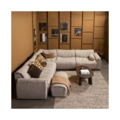 Baggy 1-zits element met arm links bruin melange