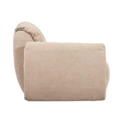 Baggy 1-zits element met arm links geweven chenille zand