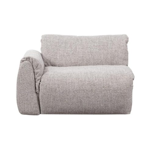 Baggy 1-zits element met arm links naturel melange