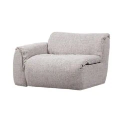 Baggy 1-zits element met arm links naturel melange