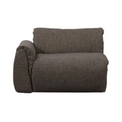 Baggy 1-zits element met arm links warmgrijs melange