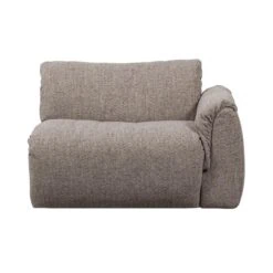 Baggy 1-zits element met arm rechts bruin melange