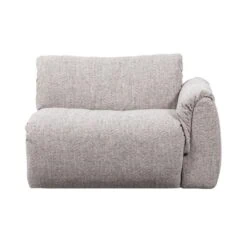 Baggy 1-zits element met arm rechts naturel melange