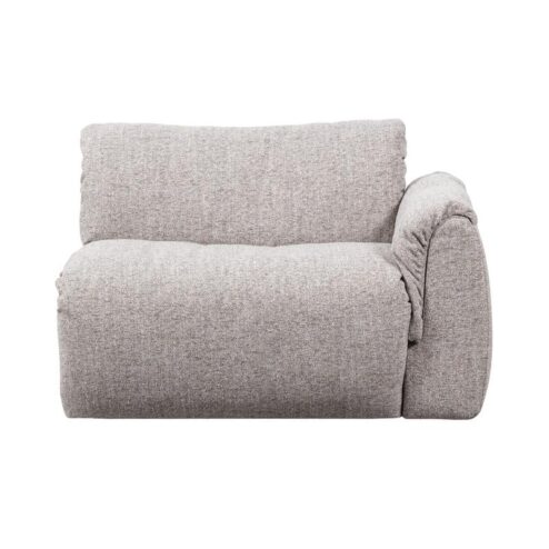 Baggy 1-zits element met arm rechts naturel melange