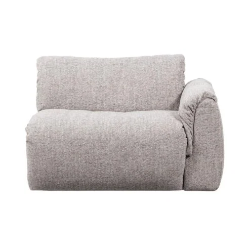 Baggy 1-zits element met arm rechts naturel melange