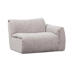 Baggy 1-zits element met arm rechts naturel melange