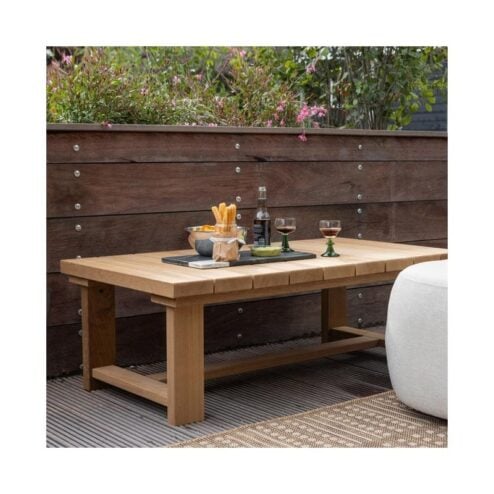 Banco Tuin salontafel hout naturel 122cm