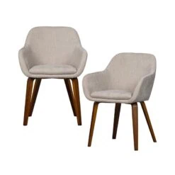 Base Eetkamerstoel velvet melange zand