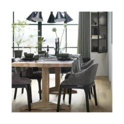 Basic Vitrinekast 2-deurs grenen grijs 53cm