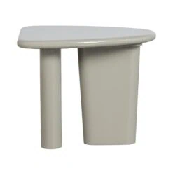 Beach Bijzettafel mangohout grijs 64cm