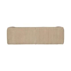 5-zits bank ribstof taupe travertin 242cm