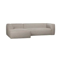 Bean Hoekbank links stof lichtgrijs melange 305cm