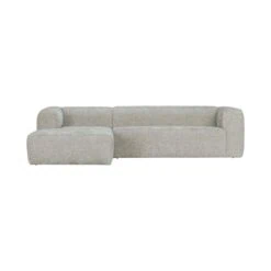 Bean Hoekbank links stof naturel melange 305cm