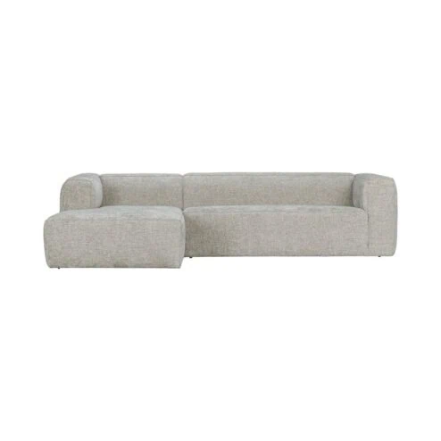 Bean Hoekbank links stof naturel melange 305cm