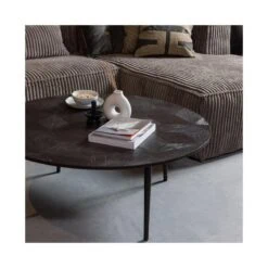 Bean Hoekbank rechts ribstof taupe 305cm