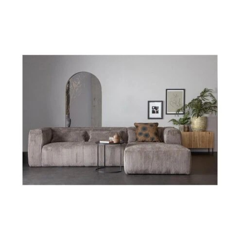 Bean Hoekbank rechts ribstof terrazzo 305cm