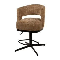 Beau Barstoel draaipoot Bruin