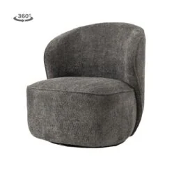 Belvi Fauteuil Donkergrijs draaibaar