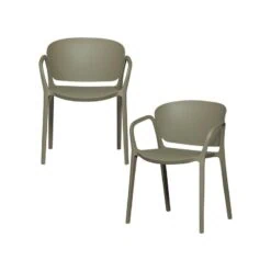 Bent Tuinstoel kunststof groen