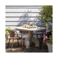 Bent Tuinstoel kunststof zalmroze