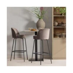 Bistro Bartafel poot metaal zwart