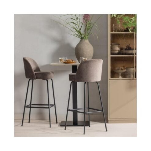 Bistro Bartafel poot metaal zwart