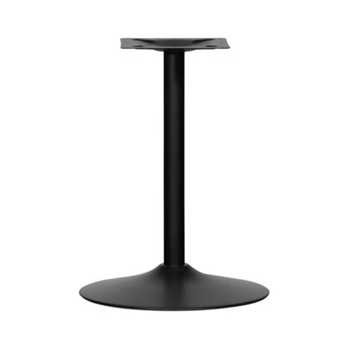 Bistro Tafelpoot rond metaal zwart