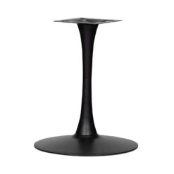 Bistro Tafelpoot trompet metaal zwart