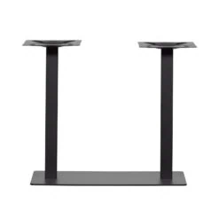 Bistro Tafelpoot vierkant metaal zwart