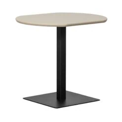 Bistro Tafelvoet vierkant metaal zwart