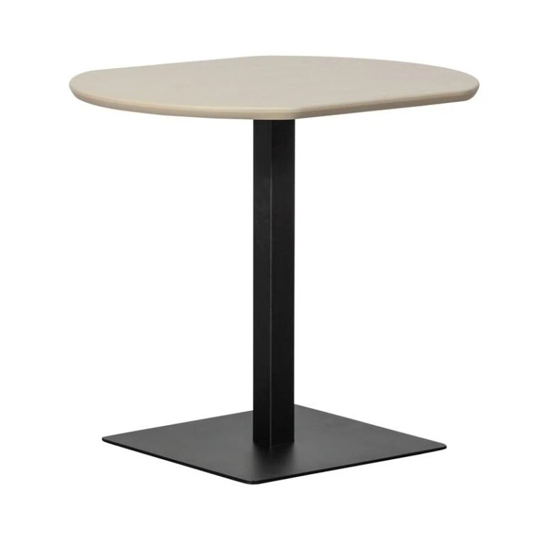 Bistro Tafelvoet vierkant metaal zwart