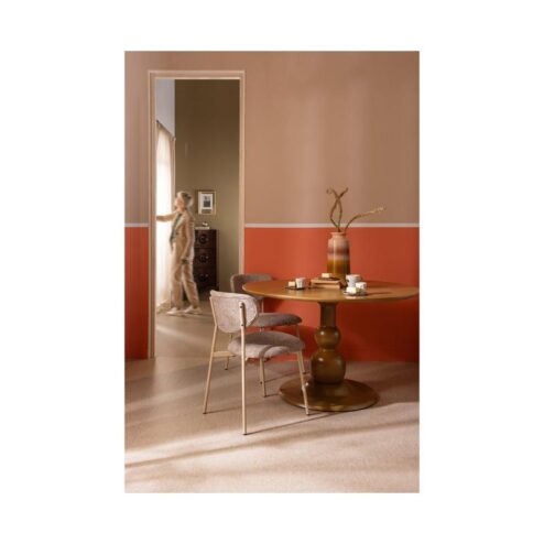 Blanco ronde Eettafel mangohout geel 120cm