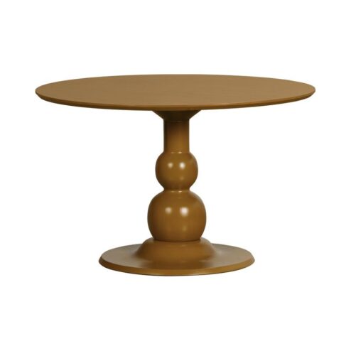 Blanco ronde Eettafel mangohout geel 120cm