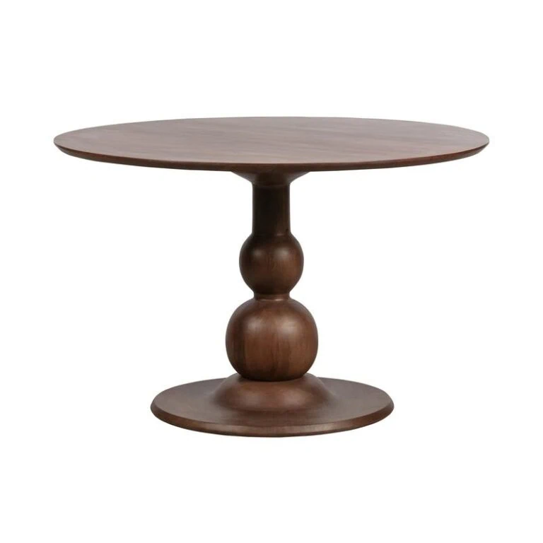 Blanco ronde Eettafel mangohout walnoot 120cm