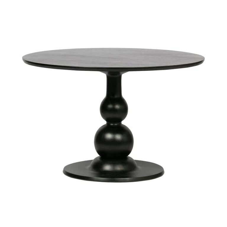 Blanco ronde Eettafel mangohout zwart 120cm