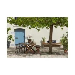 Bliss Tuinstoel kunststof bruin melange