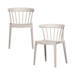 Bliss Tuinstoel kunststof gebroken wit