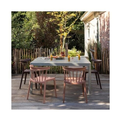 Bliss Tuinstoel kunststof zalmroze