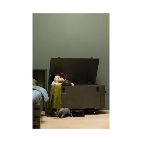 Bobby Opbergkist grenen groen 100cm