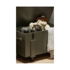 Bobby Opbergkist grenen groen 100cm