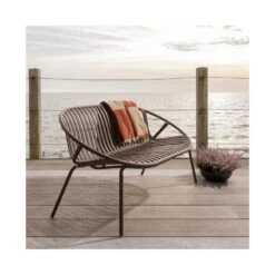 Bruce Tuinbank 2-zits paars/bruin 131cm