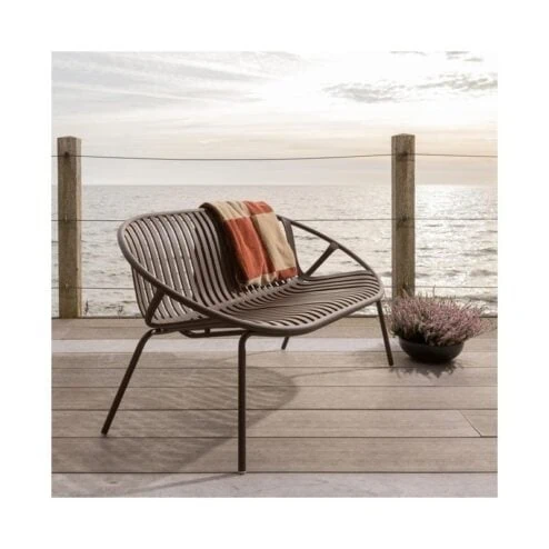 Bruce Tuinbank 2-zits paars/bruin 131cm