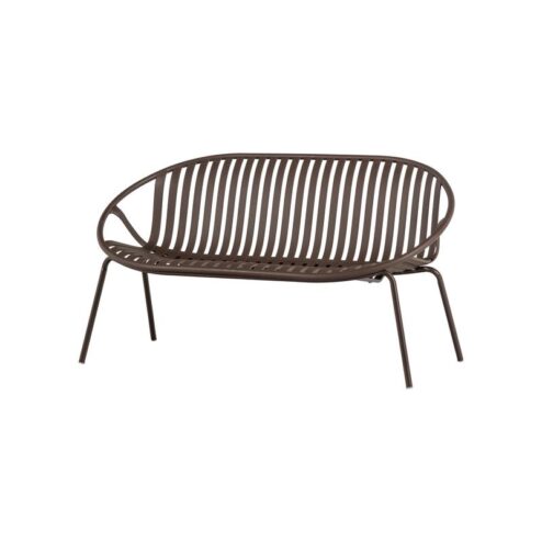 Bruce Tuinbank 2-zits paars/bruin 131cm