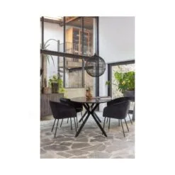 Bruno Ovale Eettafel zwart 220cm