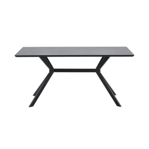 Bruno Rechthoekige Eettafel zwart 160cm