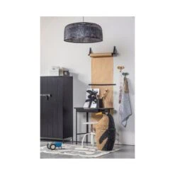 Bruut 2-deurs Wandkast grenen zwart 100cm