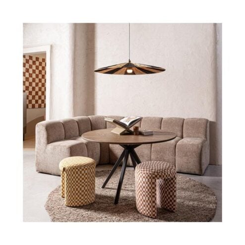 Charlie Kruk ruit dessin geel