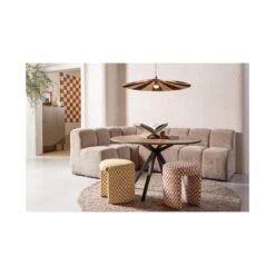 Charlie Kruk ruit dessin oranje