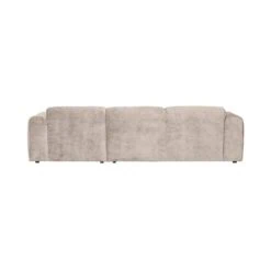 Cloud Chaise longue bank rechts chenille naturel