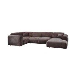 Cloud Hoekbank links geweven chenille bruin